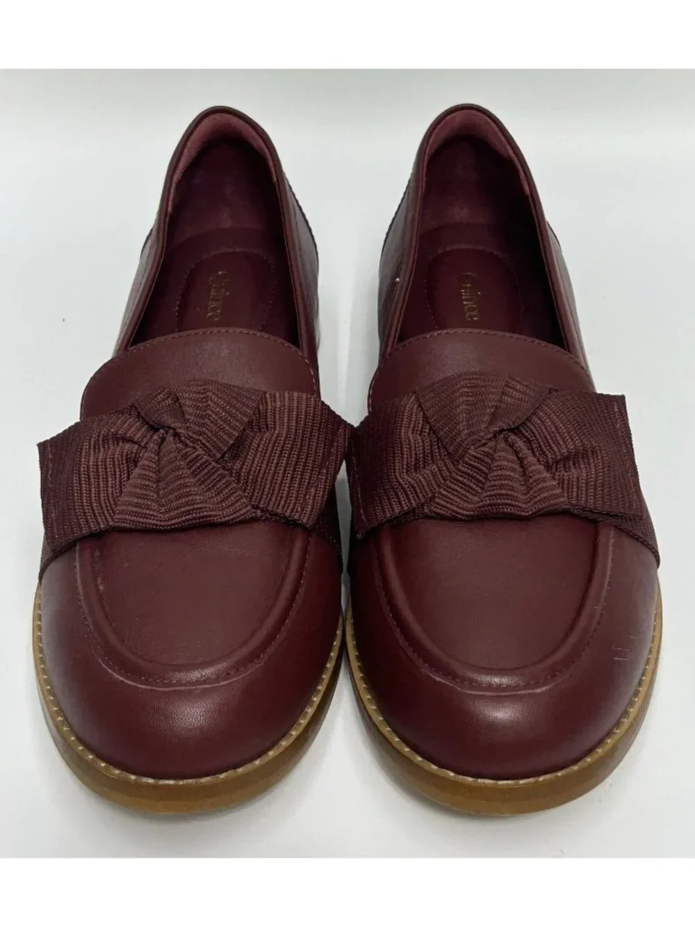 NEW Quince Italian Leather Penny Loafer Womens 8 Win Burgundy Preppy Work Office